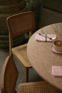 C-Chair Outdoor Ruokapöydän Tuoli Tiikki / French Cane