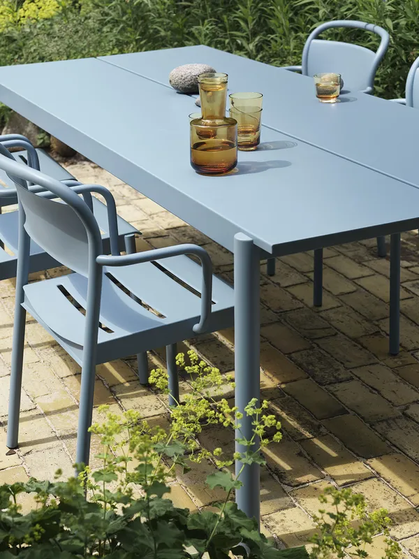 Linear Bord Stål 90x220 cm Pale Blue
