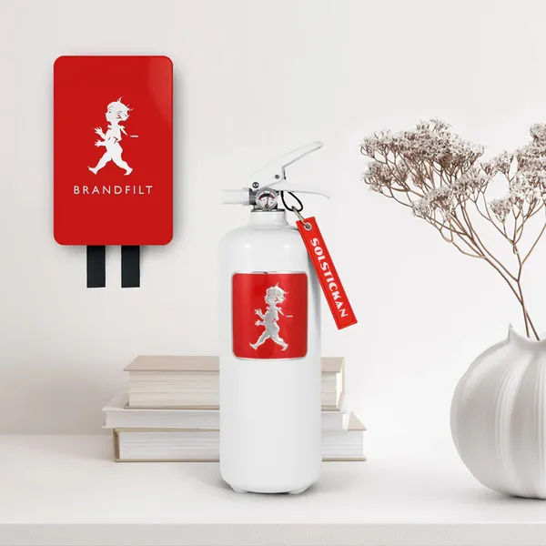 Brandfilt Design Röd
