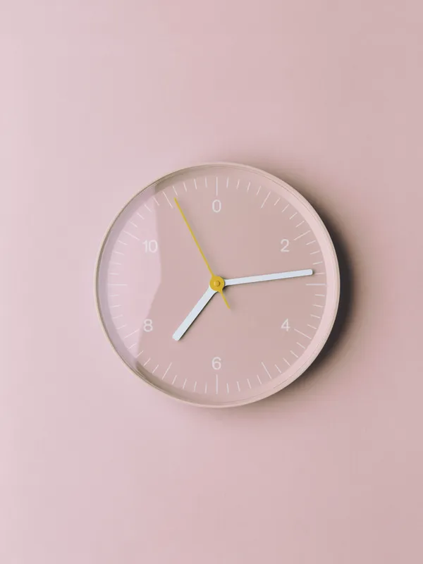 Wall Clock (Recycled) Pink