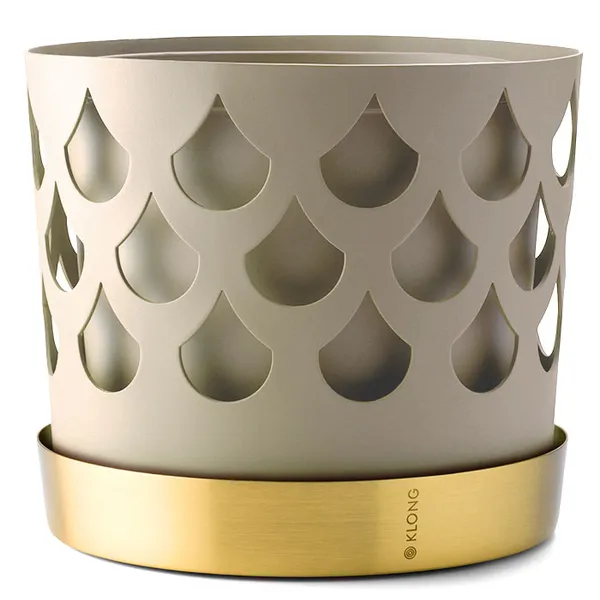 Trio Drop Krukke Beige 18 cm / Medium