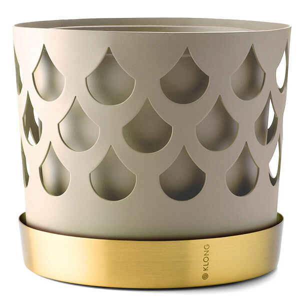 Trio Drop Krukke Beige 18 cm / Medium