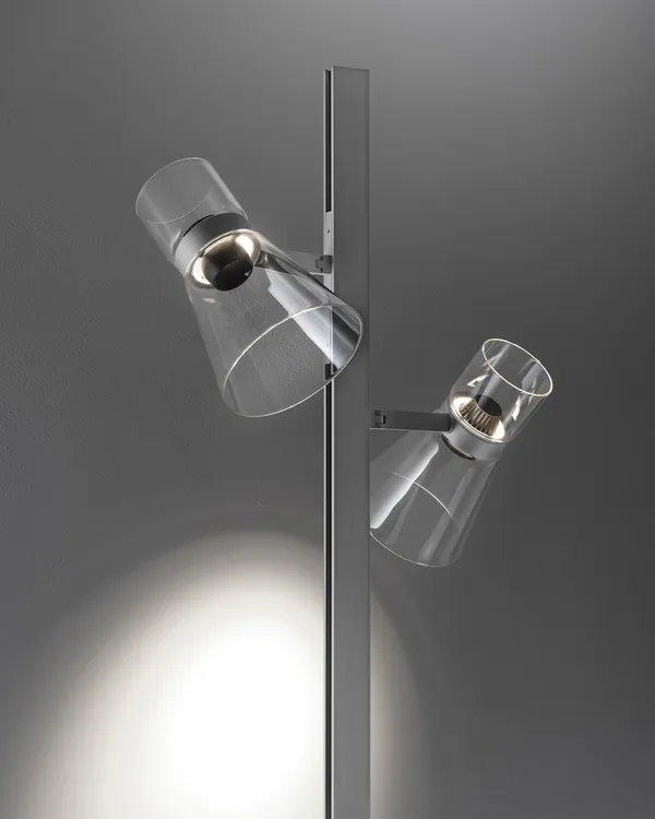 Floor Lamp Cone 2 Silver