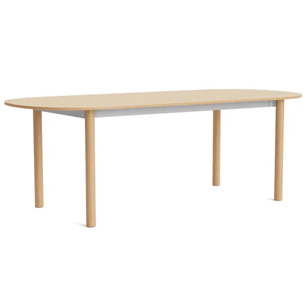 Annex Bord Aflang 95x220 cm Lakeret Eg