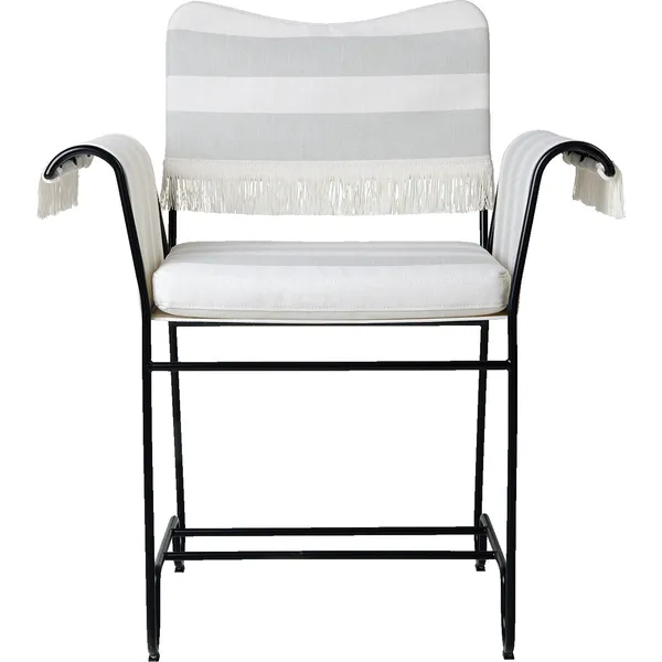 Tropique Ruokapöydän Tuoli Hapsuilla Classic Black / Leslie Stripe 20