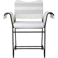 Tropique Ruokapöydän Tuoli Hapsuilla Classic Black / Leslie Stripe 20