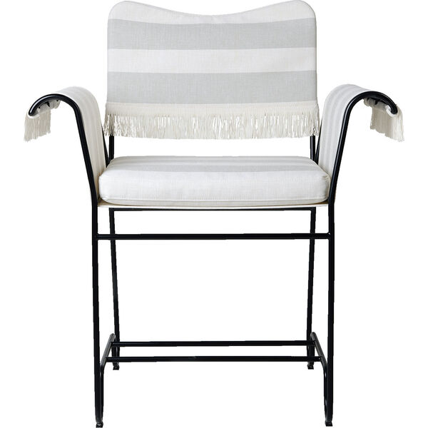 Tropique Ruokapöydän Tuoli Hapsuilla Classic Black / Leslie Stripe 20