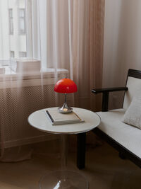 Panthella 160 Bordlampe Bærbar V3 Original Opal Red