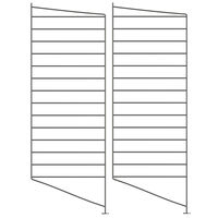 String Paneelit Lattia 30x85 cm 2 kpl:n pakkaus Tummanharmaat
