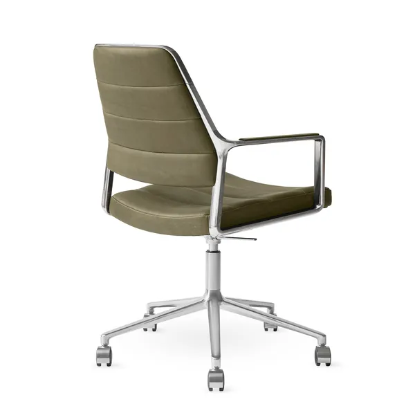 455+ Työtuoli Pyörillä varustettu Bosco Leather