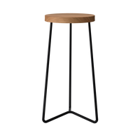 Taburet V1 Teak / Sort