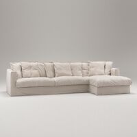 Le Grand Air 3-Personers Sofa Bomuld Divan Højre Beige