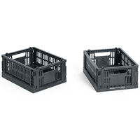 Colour Crate Mini Oppbevaring 2-pk Charcoal