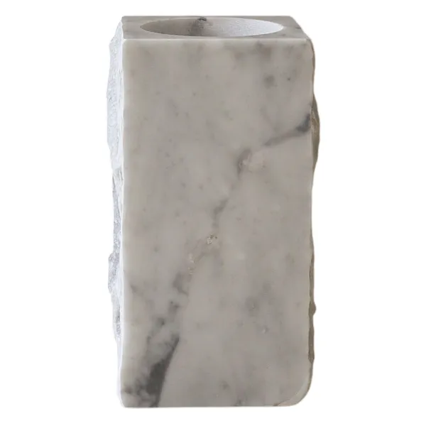 Edge Vas Large White Carrara