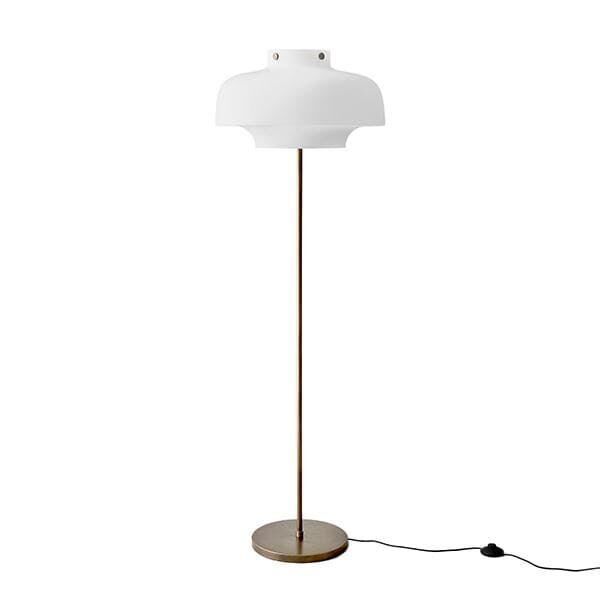 Copenhagen SC14 Gulvlampe Opalglass & Messing