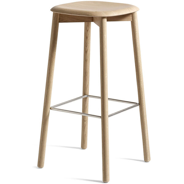Soft Edge 32 High Bar Stool Water-based Lacquered Oak