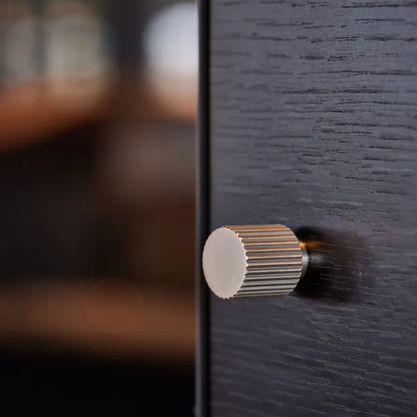 Helix Stripe Knop Rustfrit look