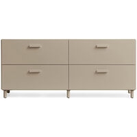 Relief Kommode Lav med Ben Beige