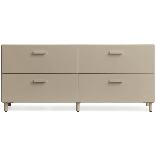 Relief Kommode Lav med Ben Beige