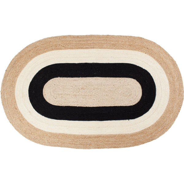 Elin Tæppe Oval Sort