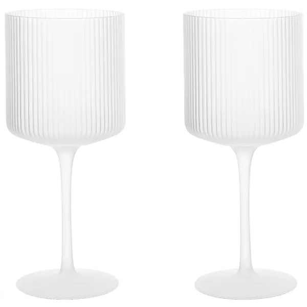 Ripple Rödvinsglas 2-pack Frosted
