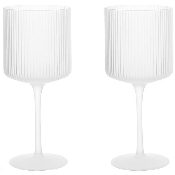 Ripple Rødvinsglas 2-pak Frosted