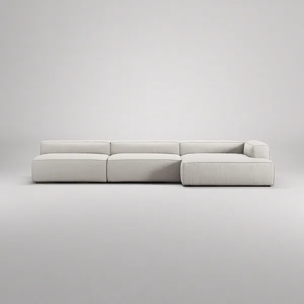 Grand 5-Sitssoffa schäslong Höger Minetyg Moon White