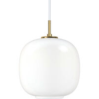 VL45 Radiohus Pendel 250 mm Messing / Glossy White