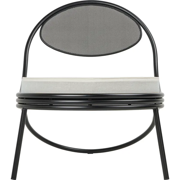 Copacabana Loungestol Sort / Leslie Stripe 020
