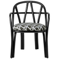 Bistra Spisestol Med Armlener Ebony / Reales Pattern 003