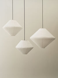 Paper Shade Diamond 60 Lampeskærm Classic White