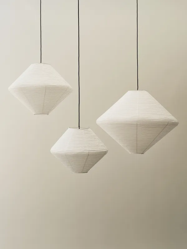 Paper Shade Diamond 60 Lampeskærm Classic White