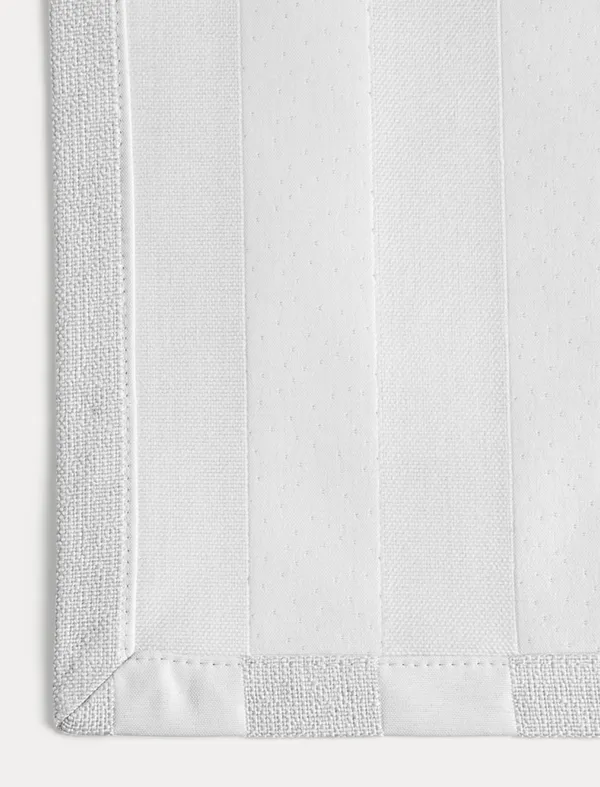 Wide Stripe Glasunderlägg 10x10 cm 4-pack Vit