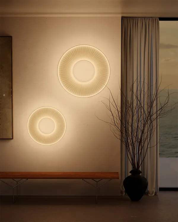 Iris Plafond Ø60 cm Vit