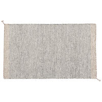 Ply Tæppe Genanvendt Polyester Sort / Hvidt 85x140 cm
