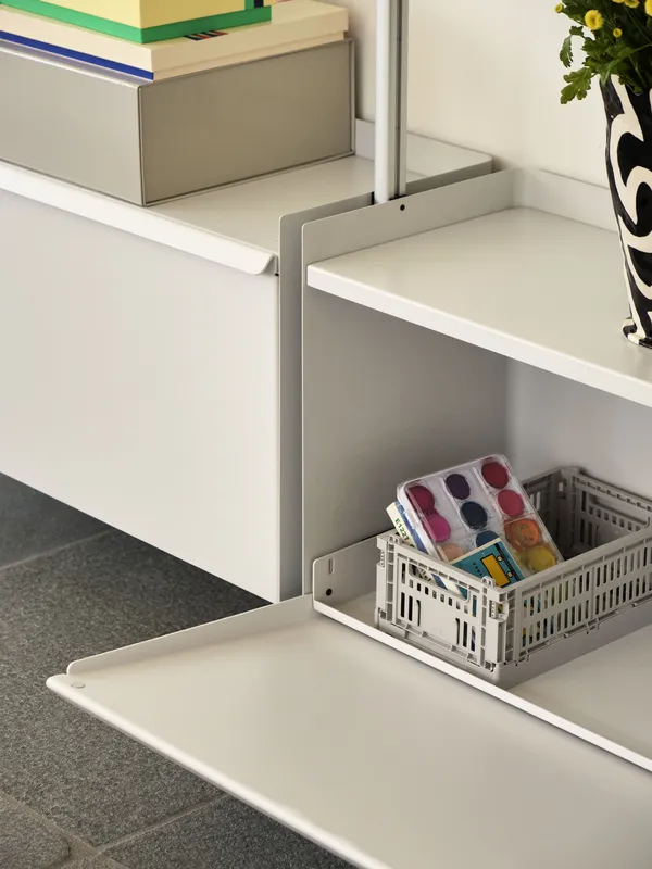 Pier System 133 3 columns PS White / Aluminium