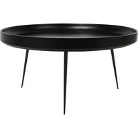 Bowl Sofabord Sortbejdset Mangotræ 75 cm