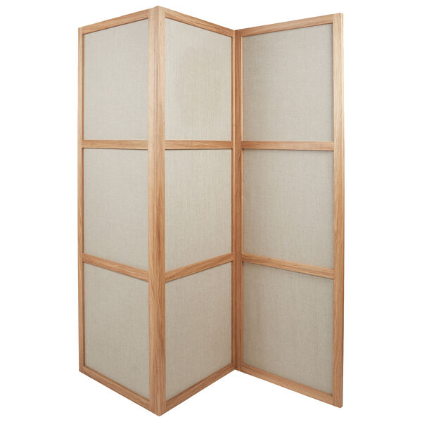 Frame Rumdeler Naturlig Eg / Hør 3 Paneler