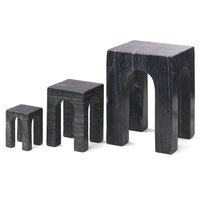 Arkis Bookend Bogstøtte 3 dele Sort