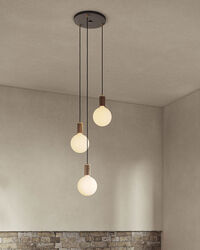 Triple Pendant Walnut
