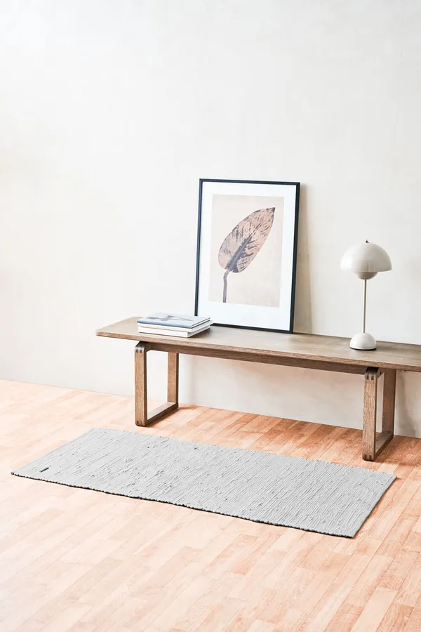 Cotton Teppe Lysegrå 75x200 cm
