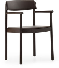 Timb Stol Med Armlene Brun / Ultra Leather Chocolate