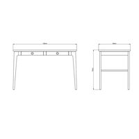 Höllviken Desk White Pigmented Oak