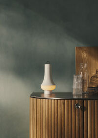 Tomoshi Bordlampe Bærbar Hvit
