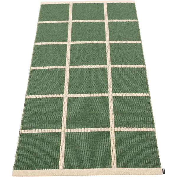 Criss Plastikmåtte Leaf / Cream 180x260 cm