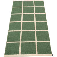 Criss Plastikmåtte Leaf / Cream 180x260 cm