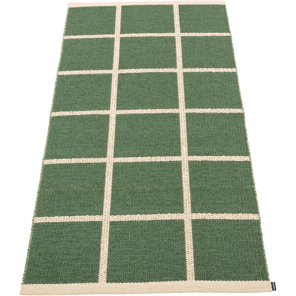 Criss Plastmatte Leaf / Cream 70x150 cm