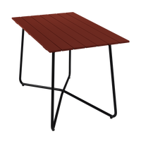B25A Bord 70x120 cm Mörkröd / Svart