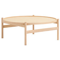 HB Soffbord Ø100 cm Vitoljat Lönnträ