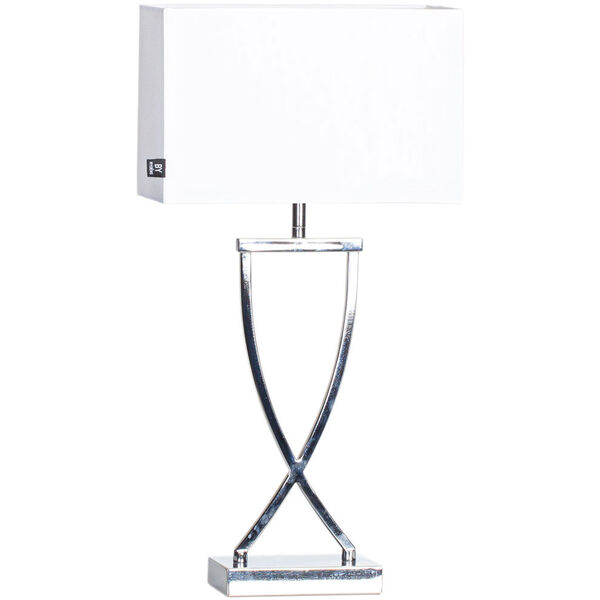Omega Bordlampe 52 cm Chrome / Hvit